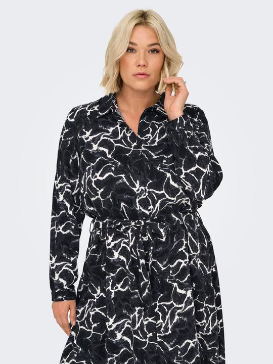 Actual product image Only Carammia L/S Midi Shirt Dress Aop (42)