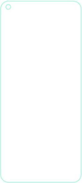 Actual product image MU Budget Protective glass screen protector (1 Piece, Realme 8 5G)