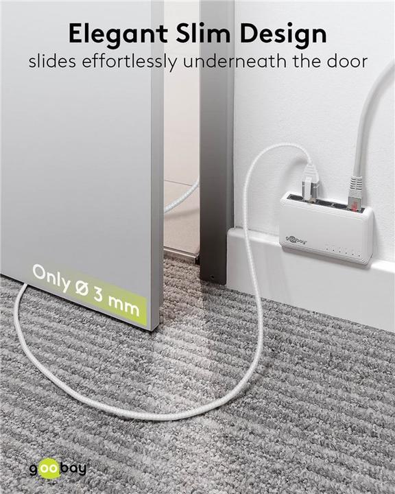 Produktbild Goobay Ethernet-Kabel USB-C 3.1 auf RJ45, Slim, 3 m (USB 3.1, RJ45 (1x))