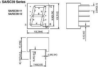 Image du produit Velleman 10mm Single-Digit Display Anode commune Super Red (Écran)