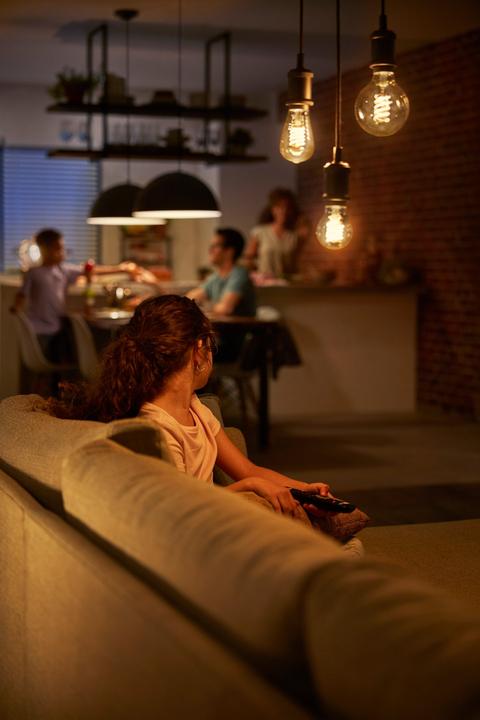 Image du produit Philips Hue White Filament (E27, 7 W, 550 lm, 1 x, G)