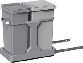 Actual product image EKO Waste Bin 15+20L Grey Deco Duo Built-In (35 l)