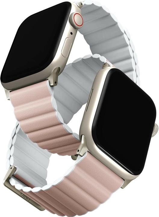 Image du produit Uniq pasek Revix Premium Apple Watch Series 1/2/3/4/5/6/7/8/SE/SE2 38/40/41mm Edition Reversible Mag (Silicone, cuir écologique, Plastique)