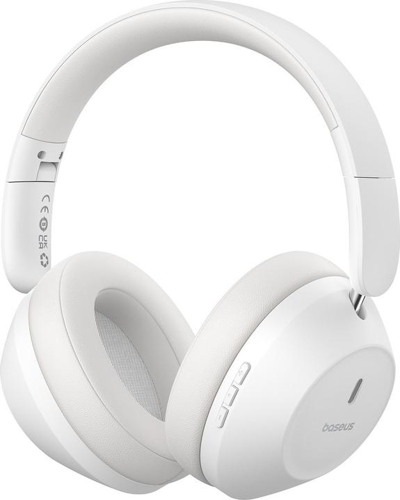 Actual product image Baseus Boss 30 Max Wireless Headphones (white) (NC, 50 h, Wireless)