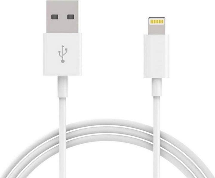 Produktbild Hermex Lightning USB Ladekabel APPLE MFI zertifiziert Lontion 1m WEISS (1 m, USB 3.2 Gen 1)