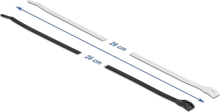 Immagine prodotto Delock Fascetta con testa piatta L 280 x L 4,6 mm 100 pz. (Fascette in plastica, 280 mm, 100 pz.)