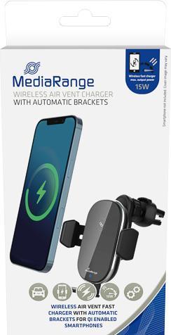Actual product image MediaRange Car quick charger f. Ventilat. w. Retaining cl.