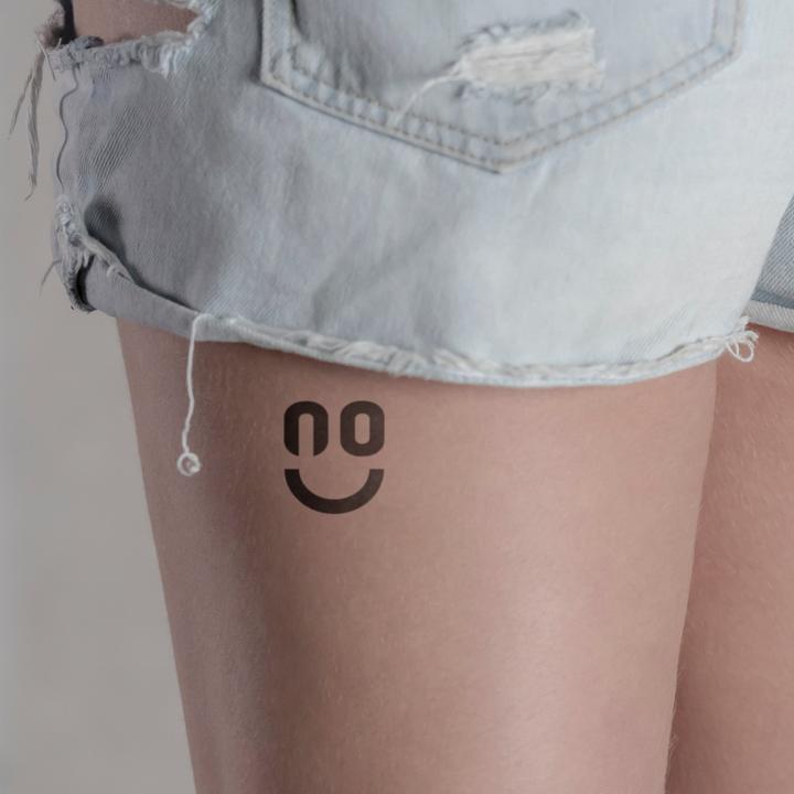 Produktbild minink Temporäres Tattoo – No Smiley