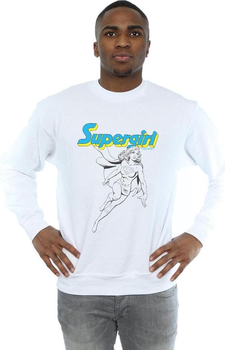 Image du produit - Sweat SUPERGIRL MONO ACTION POSE - Homme (4XL)