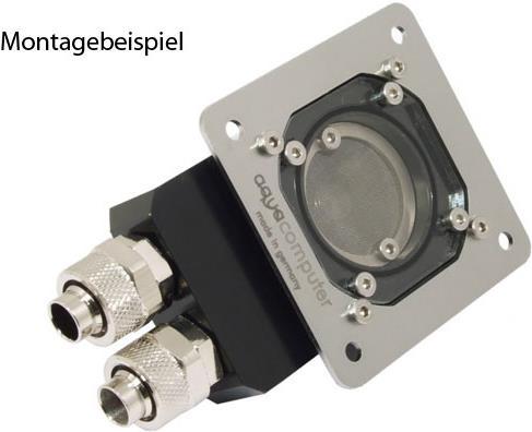 Actual product image Aqua Computer Filter with stainless steel mesh, shut-off valves and installation cover