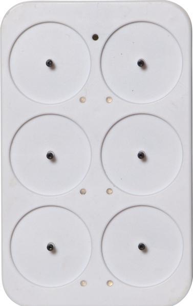 Image du produit Star Trading Lot de 6 bougies chauffe-plat LED Flamme Charge, Blanc (6 x)