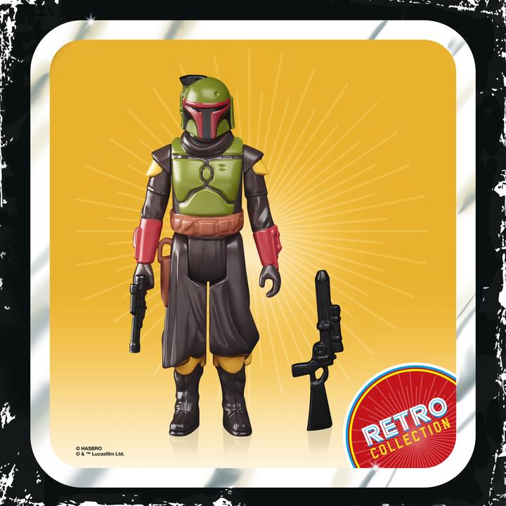 Actual product image Hasbro Retro-Kollektion Boba Fett (Morak) Spielzeug 9,5 cm grosse Star Wars: The Mandalorian Fi...