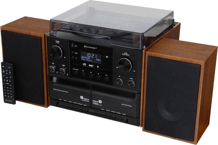 Soundmaster MCD5600 (Bluetooth, Plattenspieler, CD Player, 2x 5 W)