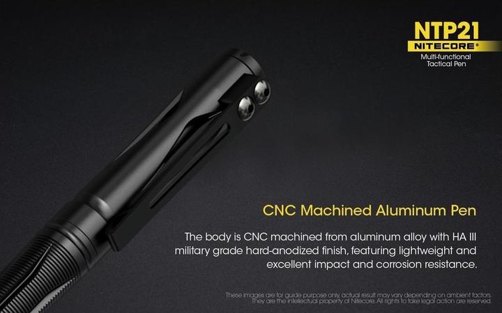 Actual product image Nitecore Tactical Pen NTP21 (Black, 1 x)