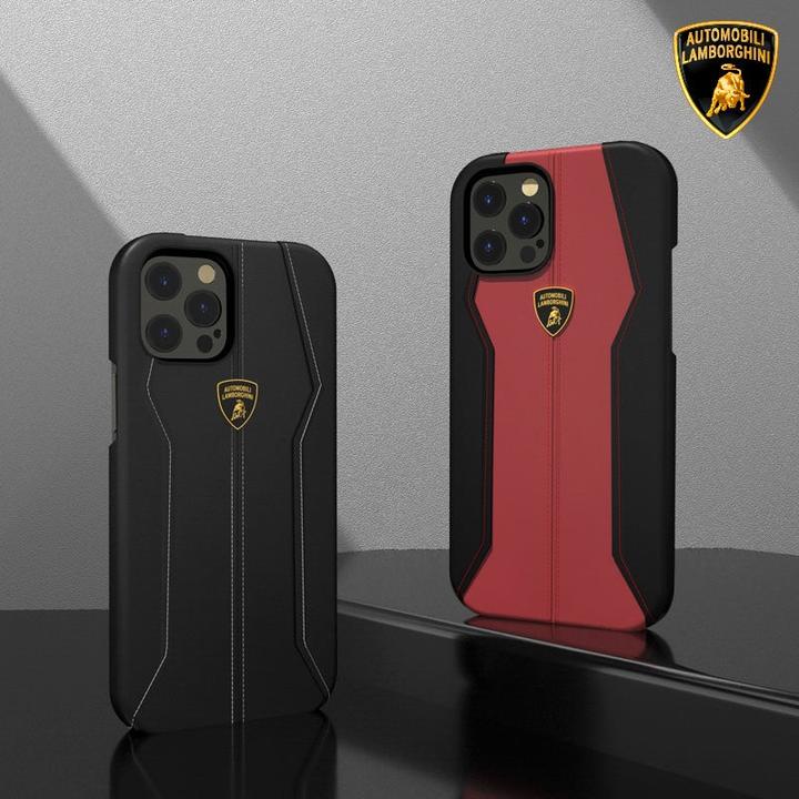Produktbild Tonino Lamborghini iPhone 13 Pro - Automobili Lamborghini Echtleder Handyhülle Hurican D1, schwarz (Apple iPhone 13 Pro)