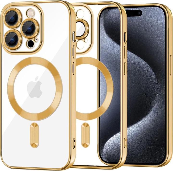 Produktbild Techsuit - Luxury Crystal MagSafe - iPhone 15 Pro - Gold (Apple iPhone 15 Pro)