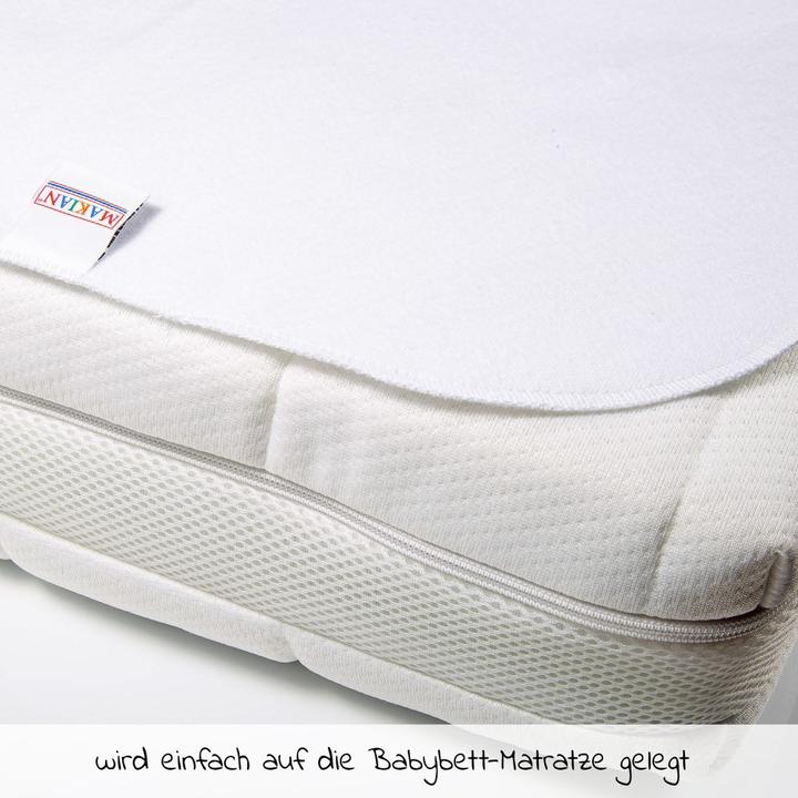 Produktbild Makian Betteinlagen Wasserdichte Betteinlage / Matratzenauflage - Molton (50 x 70 cm)