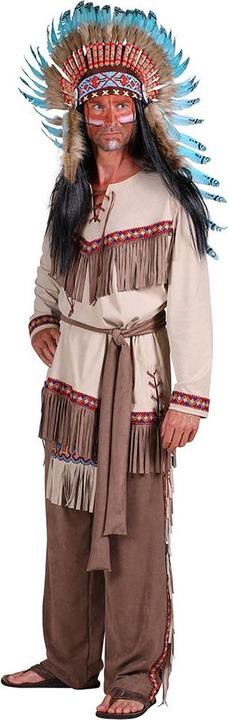 Produktbild Thetru Herren Kostüm Indianer White Feather (XXL)