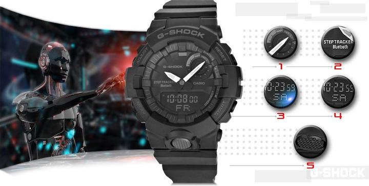 Image du produit G-Shock Gba-800-1aer (Montre analogique, Montre numérique, Chronographe, Montre connectée, Montre de sport, 49 mm)