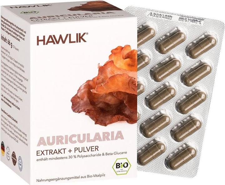 Image du produit Hawlik Extrait d'Auricularia + poudre Gélule (120 pièce(s), Capsules, 108 g)