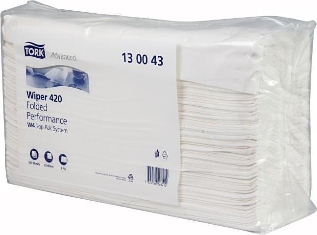 Tork Strong multi-purpose paper wipes White W4 130043