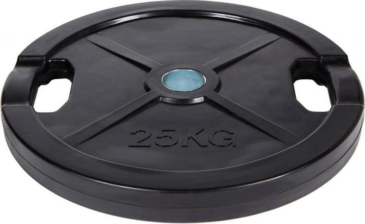 Actual product image Fitcom Rubberised Olympia weight plate (1 x 25 kg)