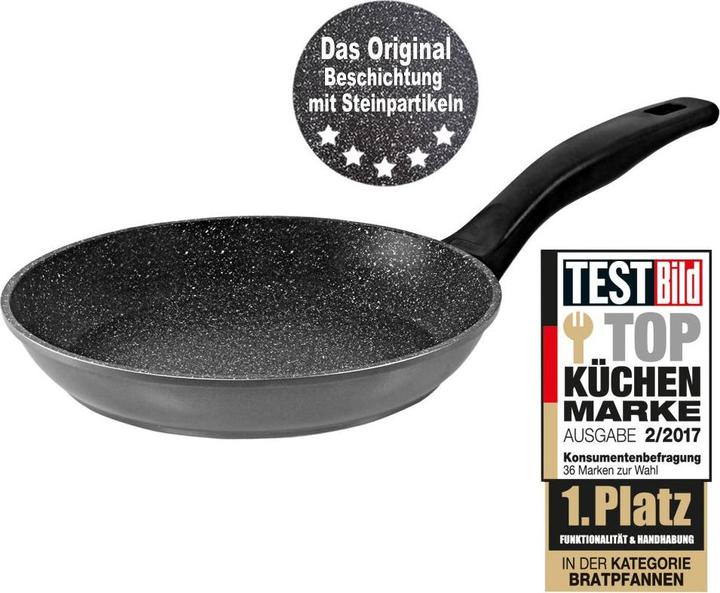 Produktbild Stoneline Pan 6840 Frying, Diameter 20 cm, Suitable for induction hob, Fixed handle, Anthracite (20 cm, Bratpfanne, Aluminium)