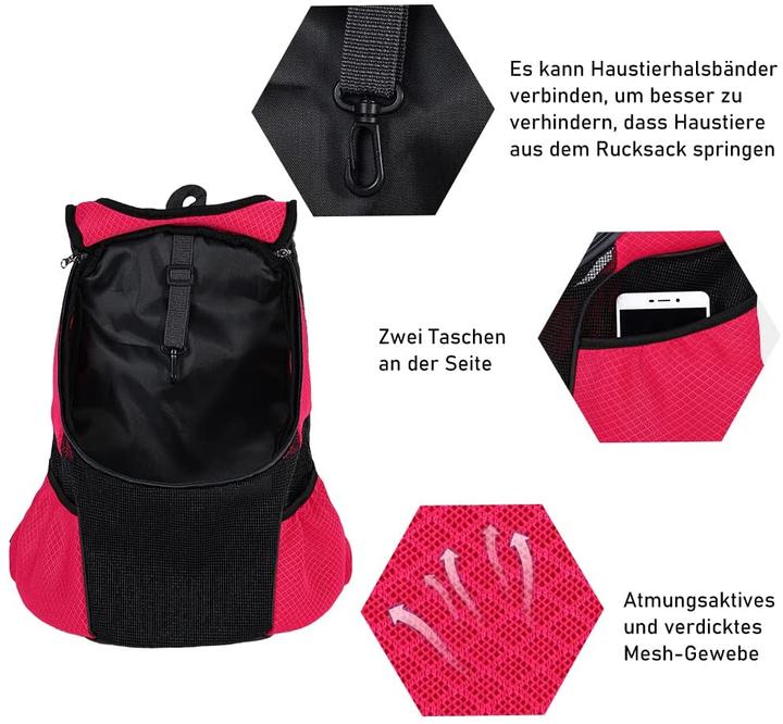 Image du produit GoGou Sac à dos pour chien (rouge)