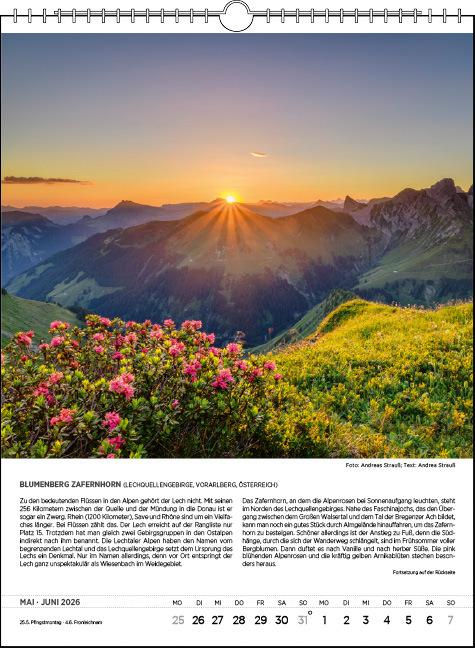 Produktbild Blodigs Alpenkalender 2026 (24 x 32 cm, Harter Einband, Deutsch)