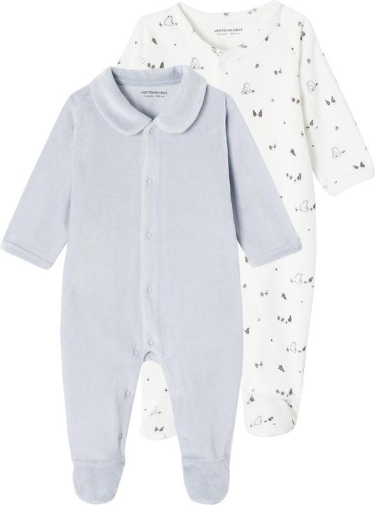 Immagine prodotto Vertbaudet 2er-Pack Baby Samtstrampler mit Bio-Baumwolle (86)
