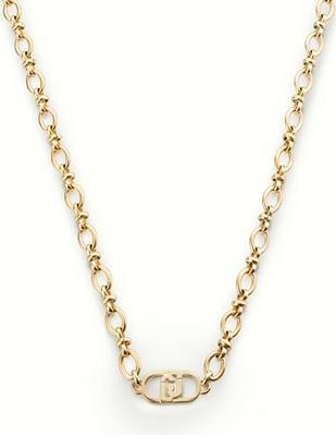 Liu Jo Stylish gold plated necklace with Fashion logo LJ2201