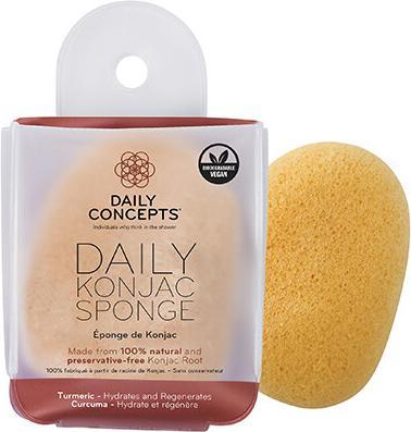 Actual product image Daily Concepts Konjac Sponge Turmeric - Konjac mushroom 1 pc -