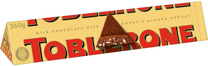 Toblerone Milchschokolade mit Honig- und Mandel-Nougat (360 g)