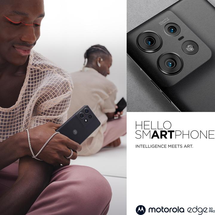 Immagine prodotto Motorola Edge 50 Pro (512 GB, Bellezza Nera, 6.67", SIM + eSIM, 50 Mpx, 5G)