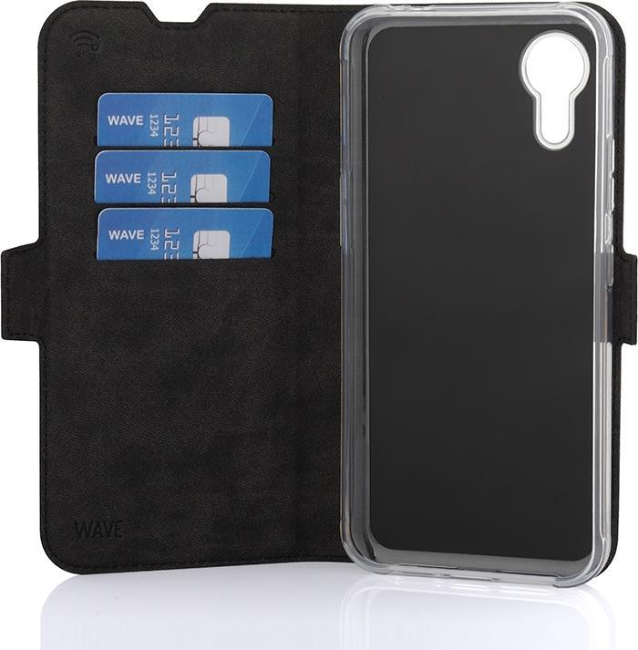 Image du produit Wave BookCase -suojakuori, Samsung Galaxy XCover7, musta (Samsung Galaxy Xcover 7)