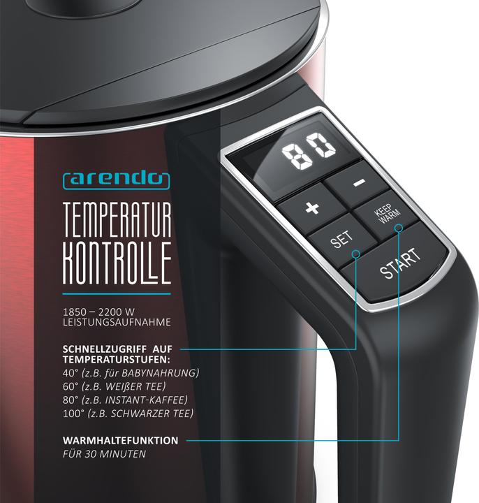 Actual product image Arendo Kettle (1.50 l)