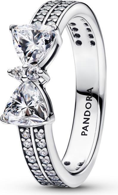 Image du produit Pandora Anneau Sparkling Bow Double-row (52, Argent 925)