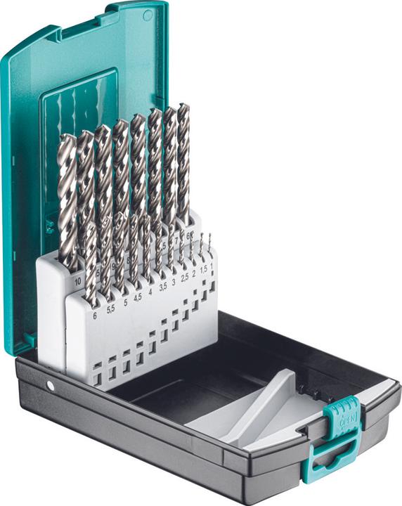technocraft HSS-G Spiralbohrer-Satz (1 mm, 1.5 mm, 2 mm, 2.5 mm, 9 mm, 9.5 mm, 5.5 mm, 8.5 mm, 3 mm, 3.5 mm, 4 mm, 4.5 mm, 5 mm, 10 mm, 6 mm, 6.5 mm, 7 mm, 7.5 mm, 8 mm)