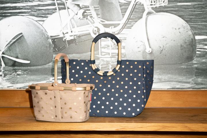 Produktbild reisenthel carrybag XS frame metallic dots coffee