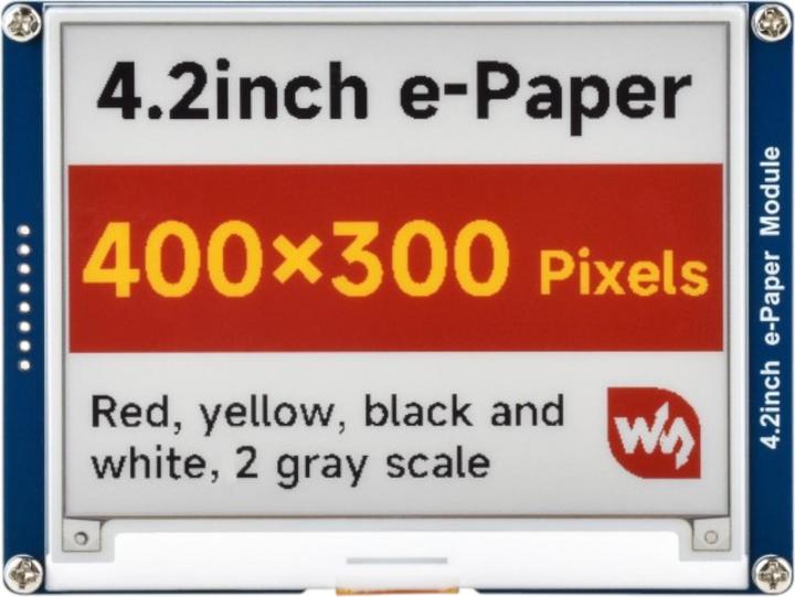 Image du produit WaveShare 400x300 4.2inch 4-Farben E-Ink Display
