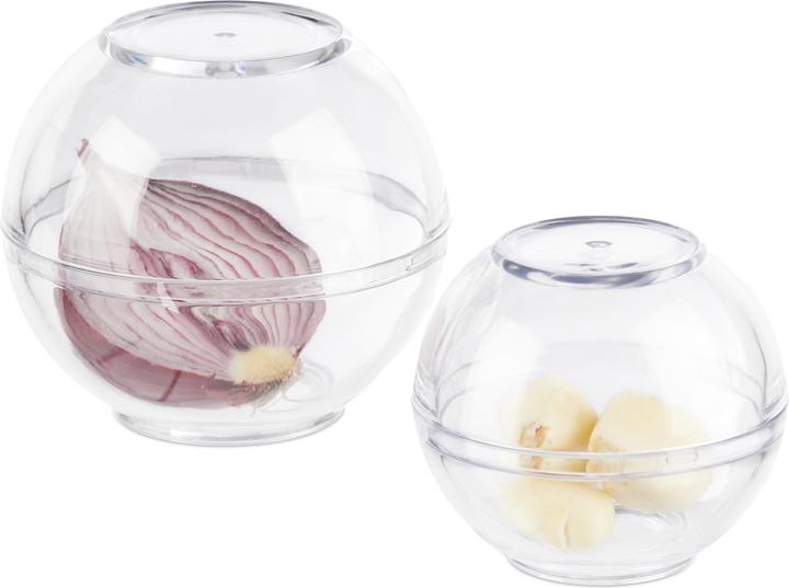 Relaxdays Récipients alimentaires en plastique, transparents (1.50 l)