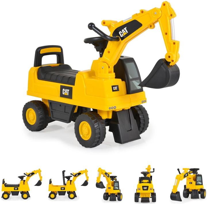 Moni Kinder Rutschfahrzeug Bagger CAT 662