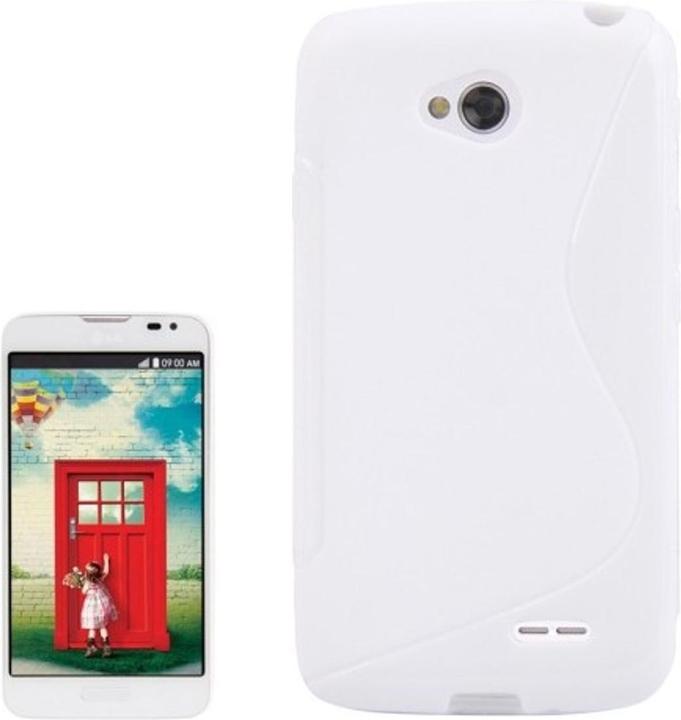 Produktbild König Design Handyhülle S Line TPU Tasche für LG L70 / Dual D325 Weiss (LG L70)