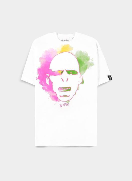 Immagine prodotto Harry Potter: Wizards Unite Tshirt a maniche corte bianca sovradimensionata di Smokey Voldemort da donna (L)