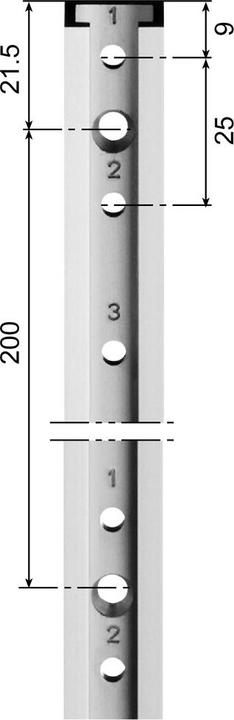 Actual product image Aweso Actuator rails 1000 type 1, for light loads (1 pcs.)
