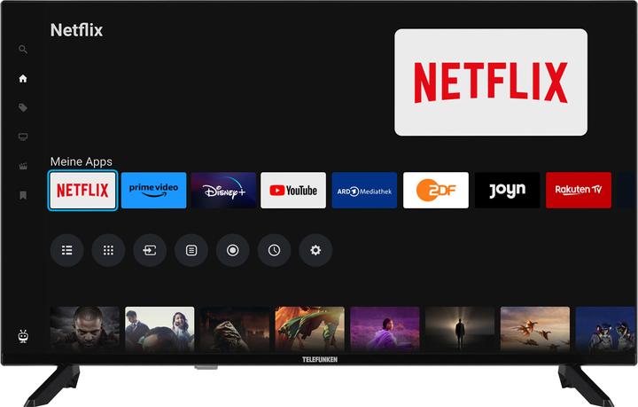 Actual product image Telefunken D32F751X7CW 32-inch Smart TV (Full HD, HDR, triple tuner, 6 months HD+ included) (32", LED, Full HD, 2024)