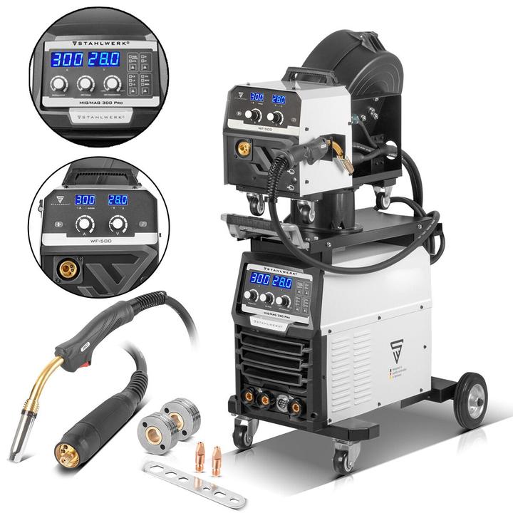 Produktbild Stahlwerk Schweissgerät MIG MAG 300 Pro Vollsynergischer IGBT Inverter mit 300 A