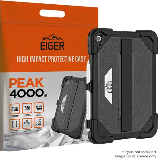 Produktbild Eiger Schutzcase mit Handschlaufe und Kickstand Peak 4000m Black (iPad Air 11 2024 (M2))