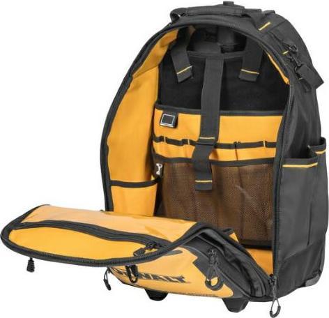 Produktbild DeWalt Werkzeugrucksack mit Taschen aus der Soft Storage-Serie auf Rollen, Teleskopgriff (46 Teile)