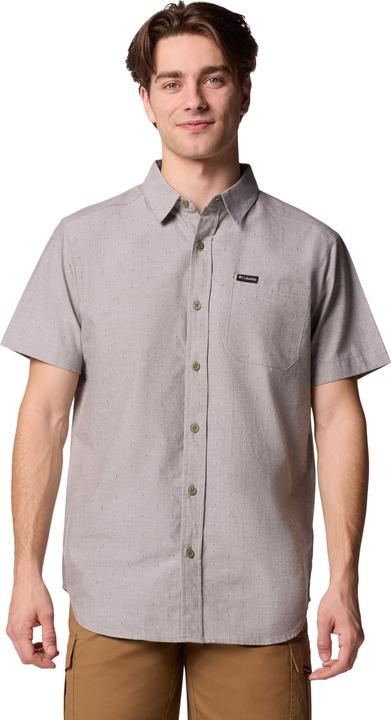 Chambray dobby diamante verde pietra